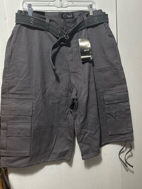 Men's Gray Cargo Shorts